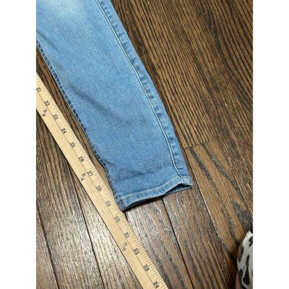 7 For All Mankind Womens Light Wash Blue Denim Mid Rise The Skinny Jeans Size 27 - Picture 11 of 11